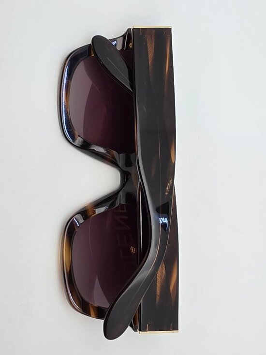 I-Sea Jolene Tiger Stripe Frame Polarized Brown Gradient Lens Cat Eye Sunglasses main image 5